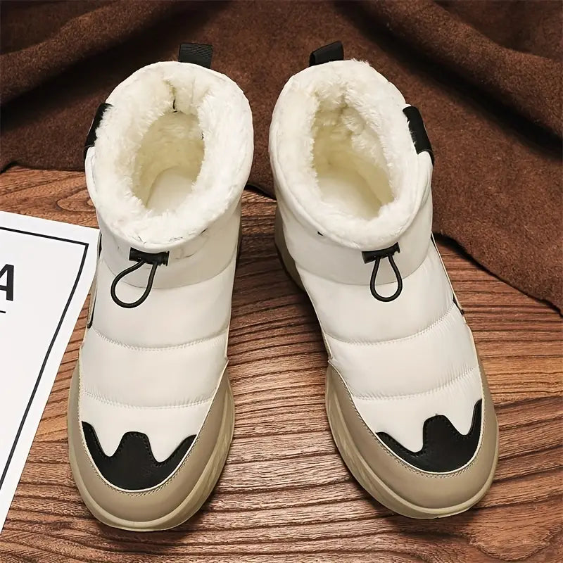 Aiden - Botas de Nieve de Caña Alta con Forro de Vellón - Cálidas, Elegantes y Cómodas