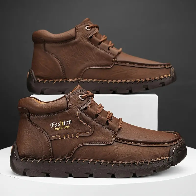 Enzo - Botines de Piel Ergonómica para Hombre