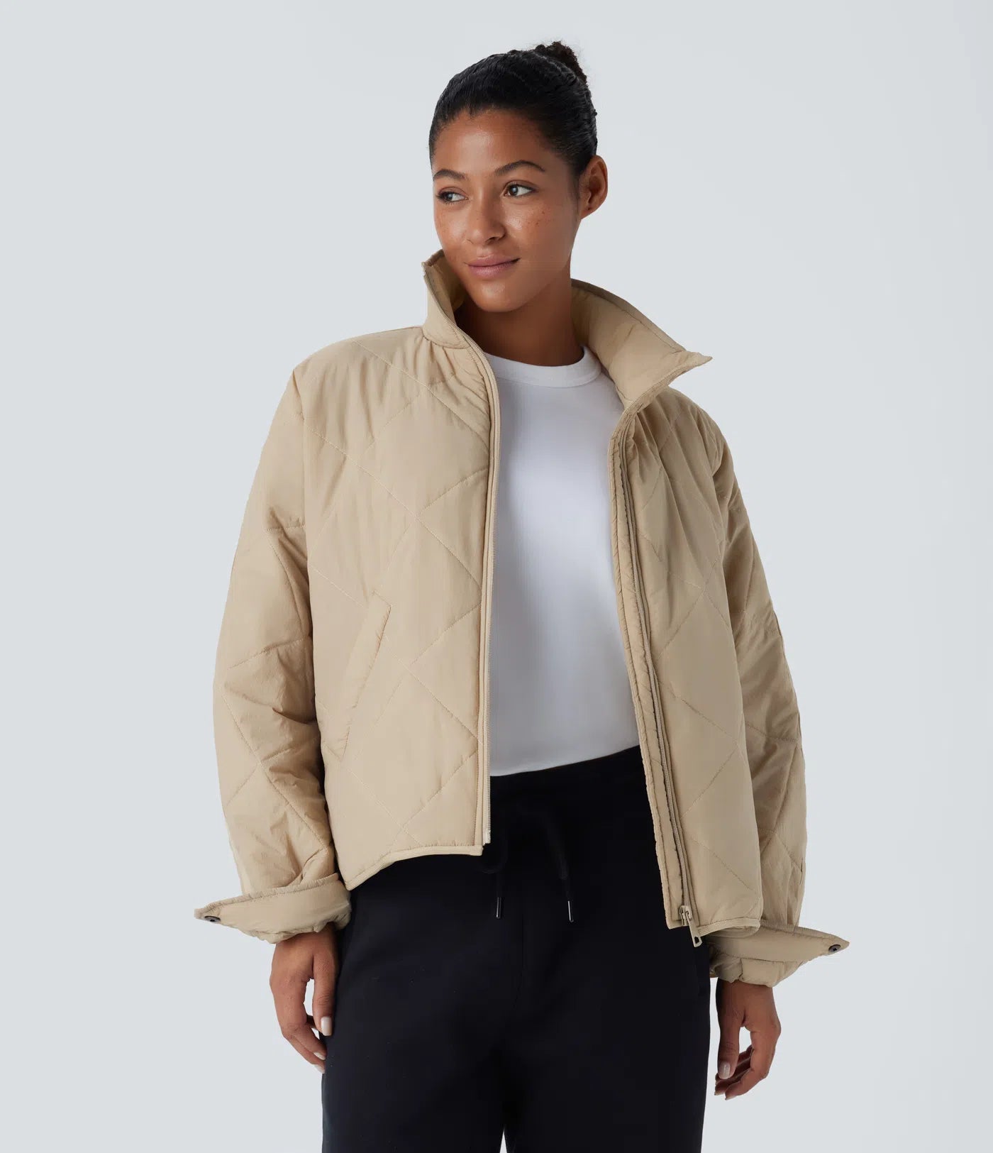 Brisa - Chaqueta Acolchada Impermeable Polar Interior