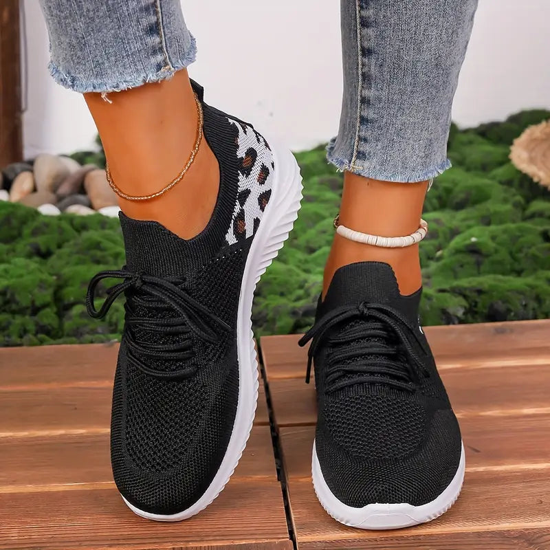 Zapatillas Deportivas de Mujer con Detalles de Animal Print