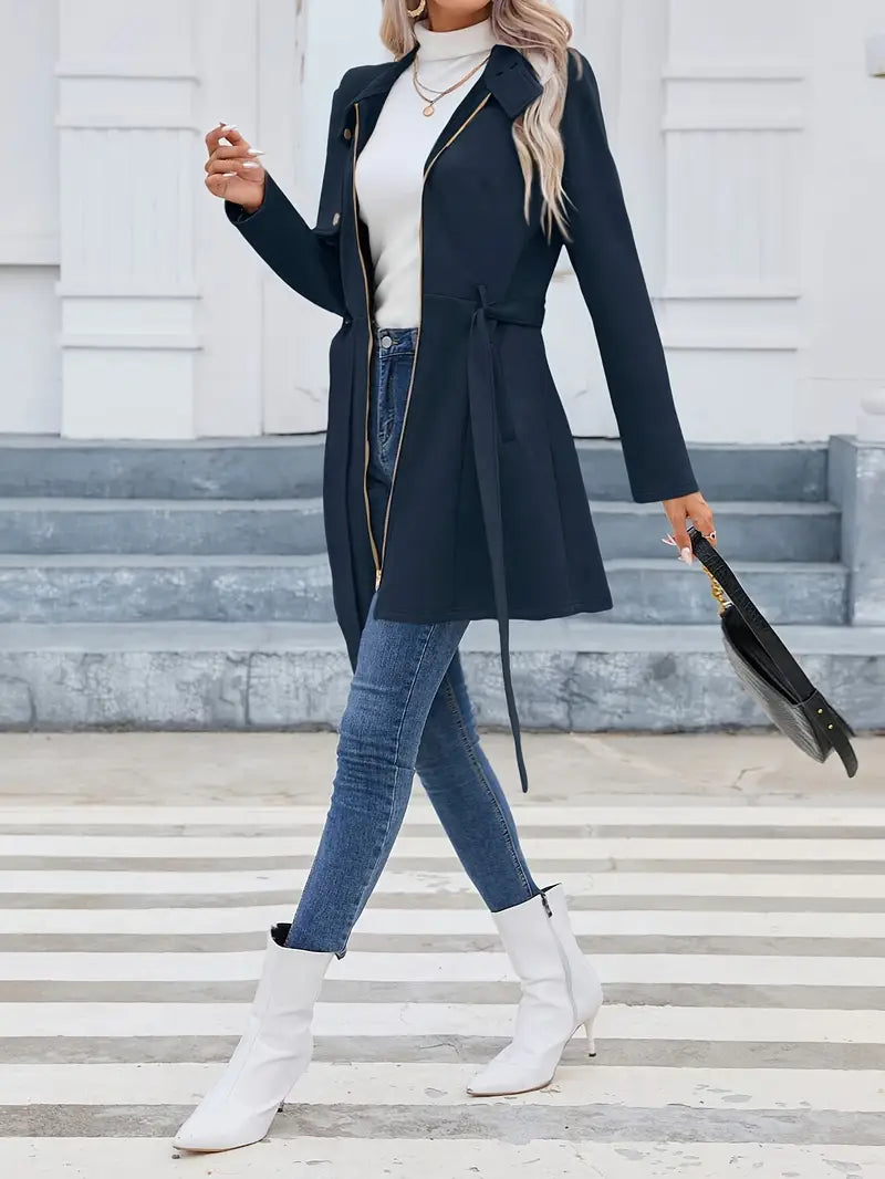 Aruka - Remera Trench Casual con Bolsillos