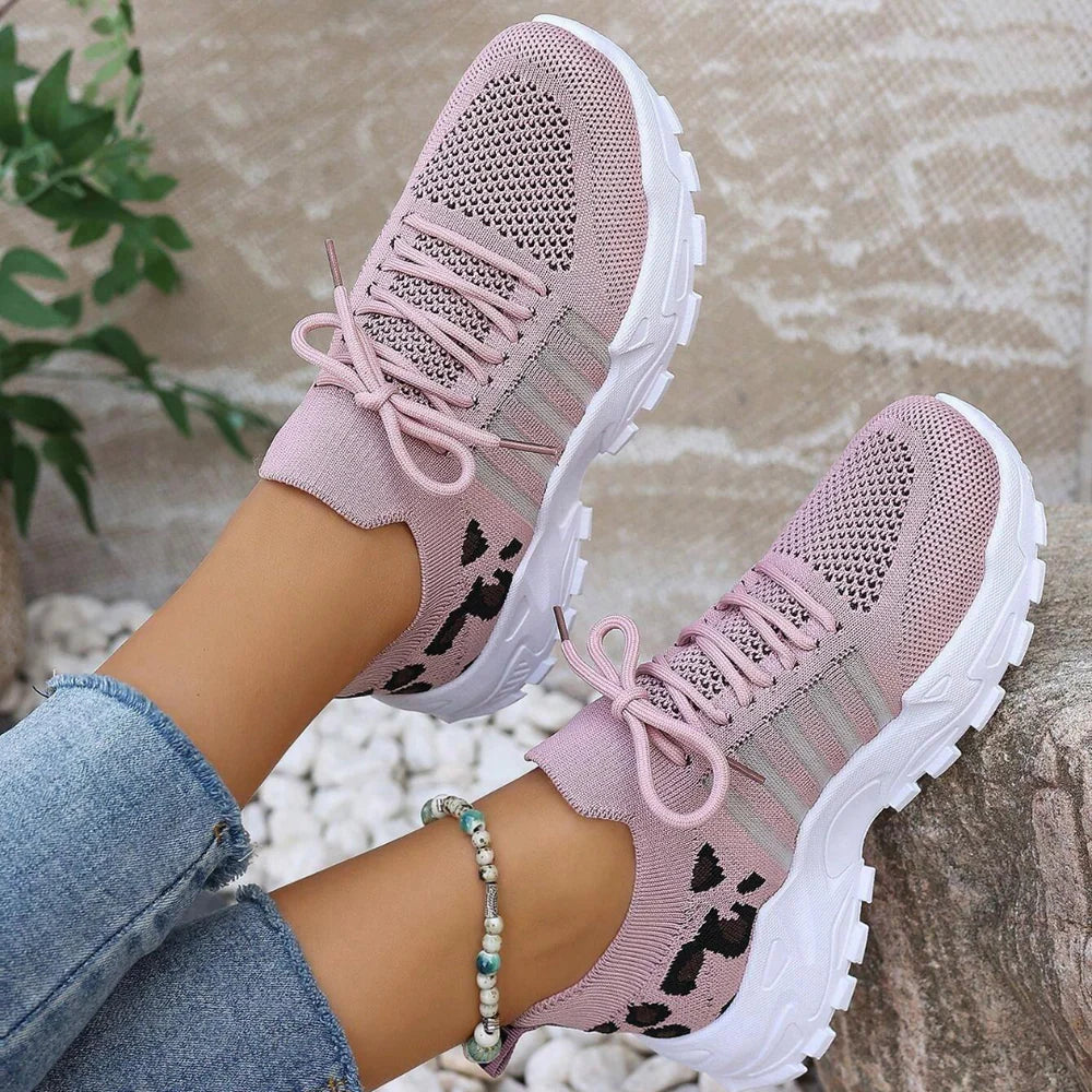 Zapatillas Deportivas de Mujer con Detalles de Animal Print