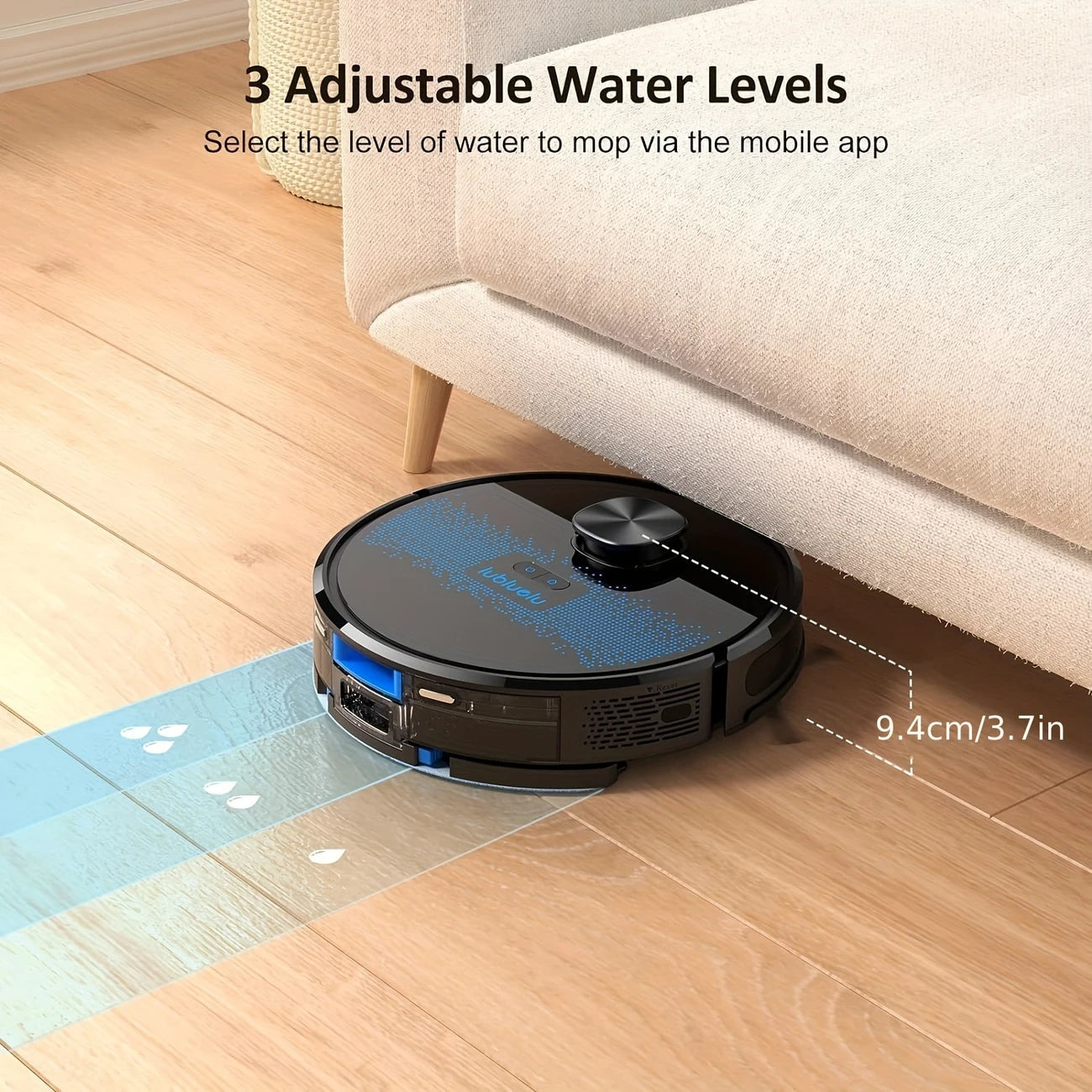 Aspiradora robot y fregadora combinada 4000Pa