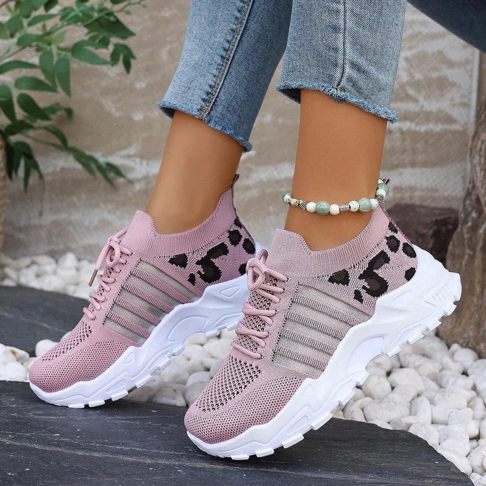 Zapatillas Deportivas de Mujer con Detalles de Animal Print