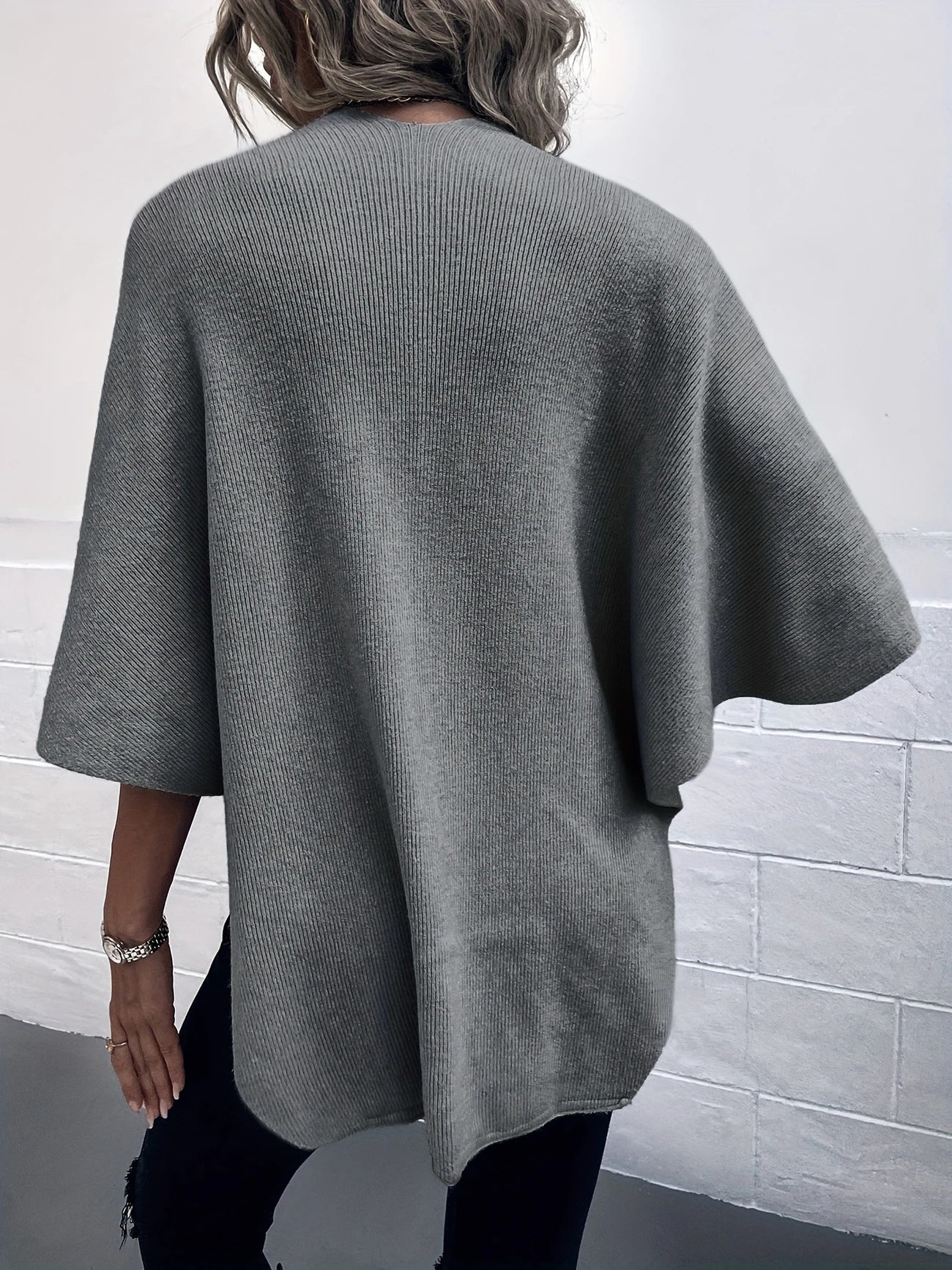 Premier - Poncho de Capa Ajustable y Holgada