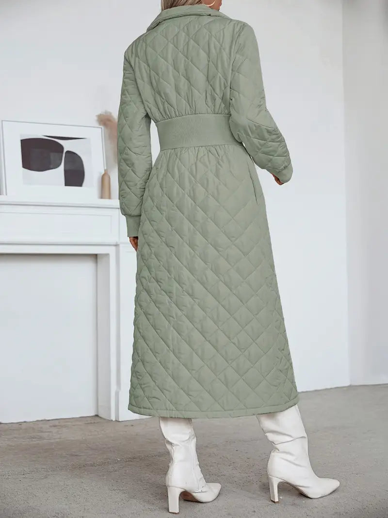 Veronica - Chaqueta Larga de Mujer Acolchada