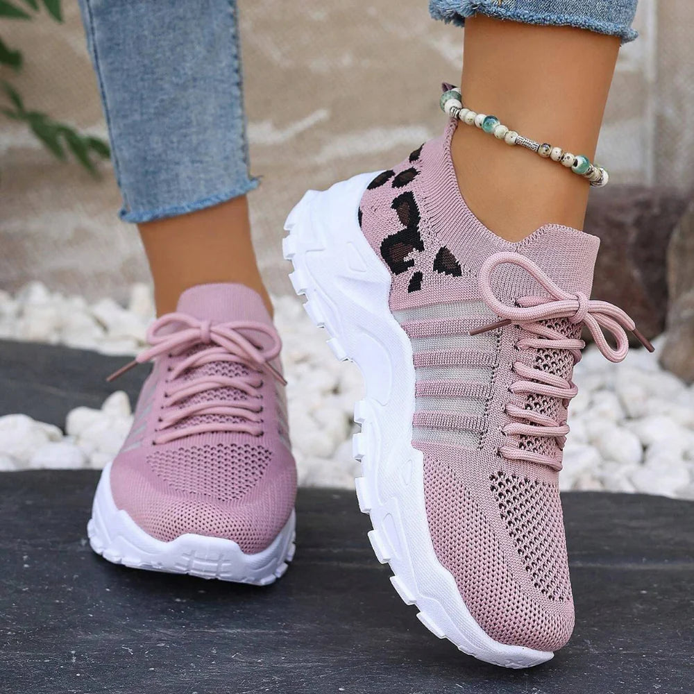 Zapatillas Deportivas de Mujer con Detalles de Animal Print