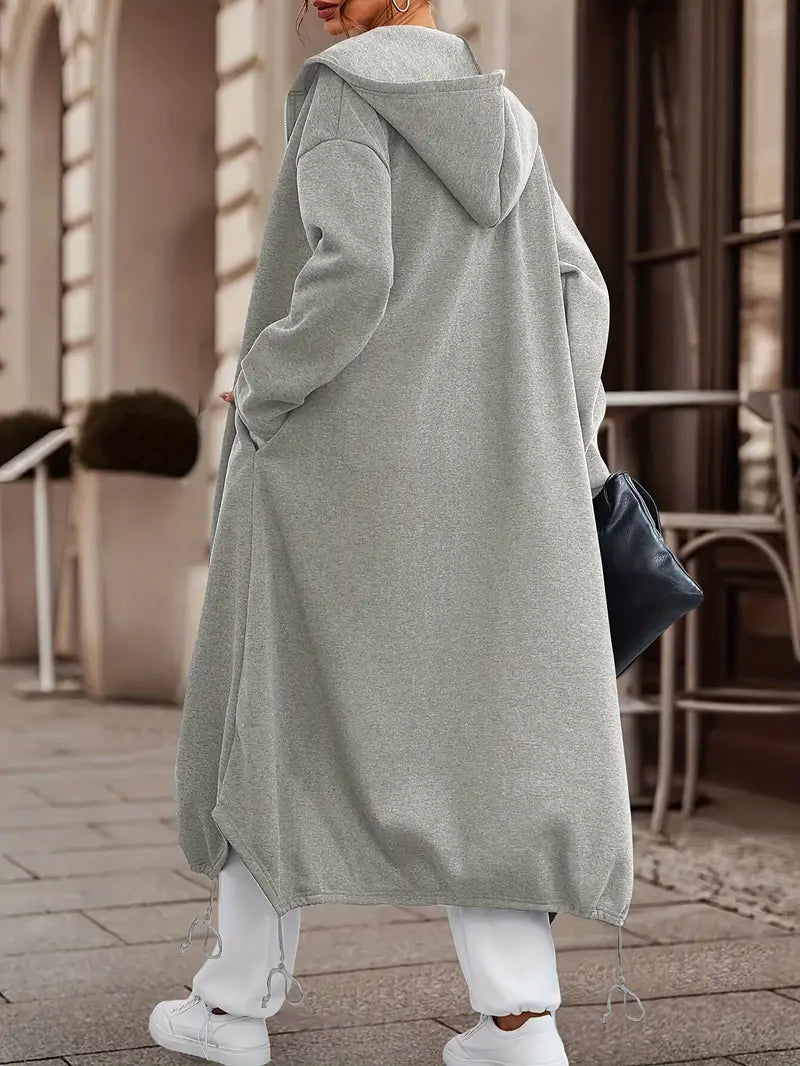 Donatella - Chaqueta con Capucha Larga y Oversize
