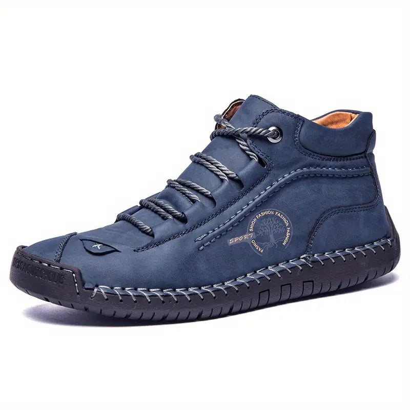 Bleu - Botines de Piel Ergonómicos para Hombre