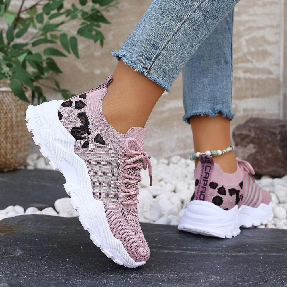 Zapatillas Deportivas de Mujer con Detalles de Animal Print