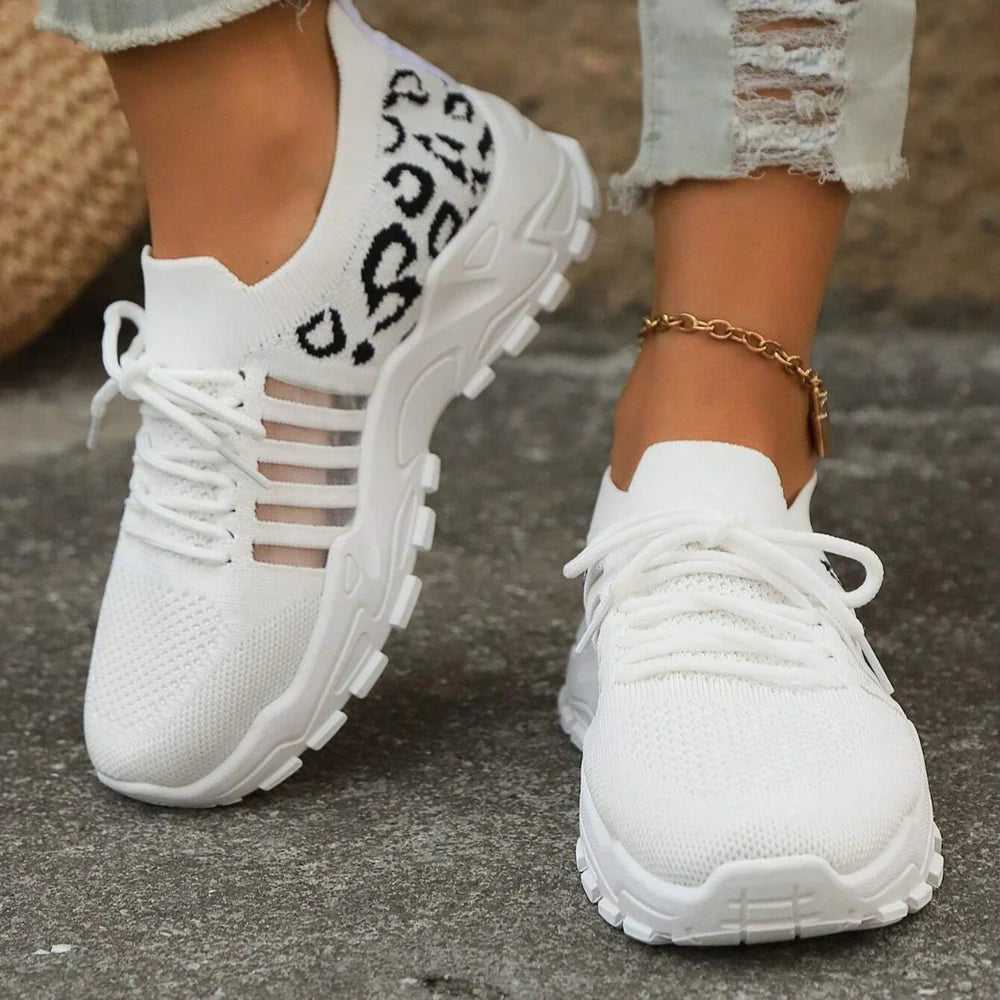Zapatillas Deportivas de Mujer con Detalles de Animal Print