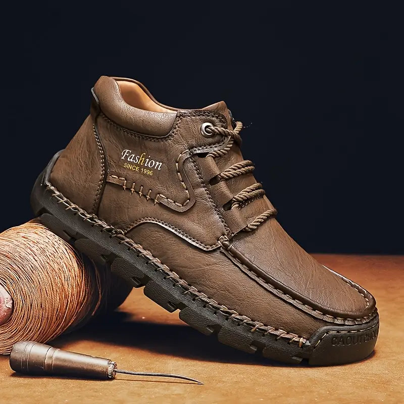 Enzo - Botines de Piel Ergonómica para Hombre