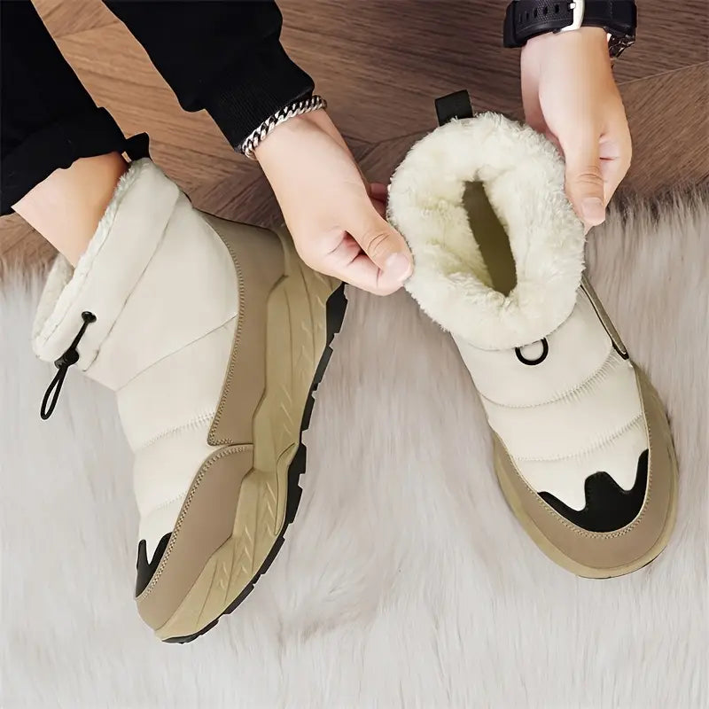 Aiden - Botas de Nieve de Caña Alta con Forro de Vellón - Cálidas, Elegantes y Cómodas