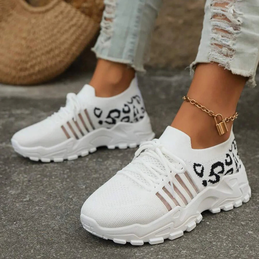 Zapatillas Deportivas de Mujer con Detalles de Animal Print