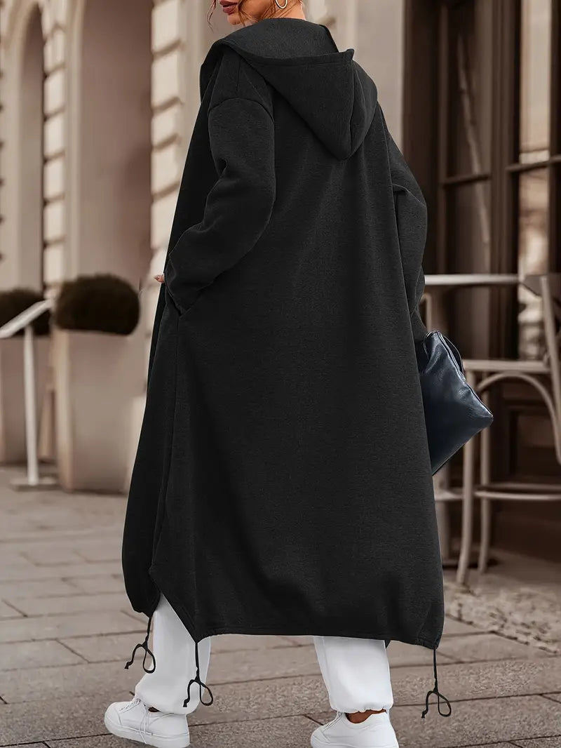 Donatella - Chaqueta con Capucha Larga y Oversize