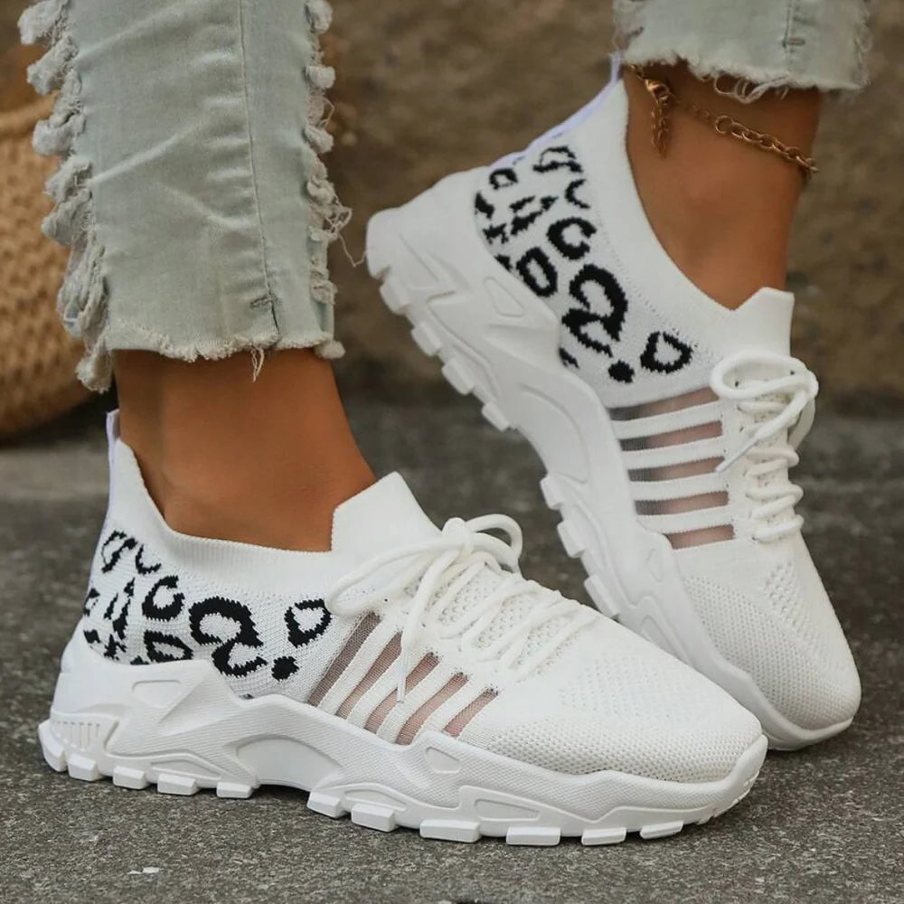 Zapatillas Deportivas de Mujer con Detalles de Animal Print