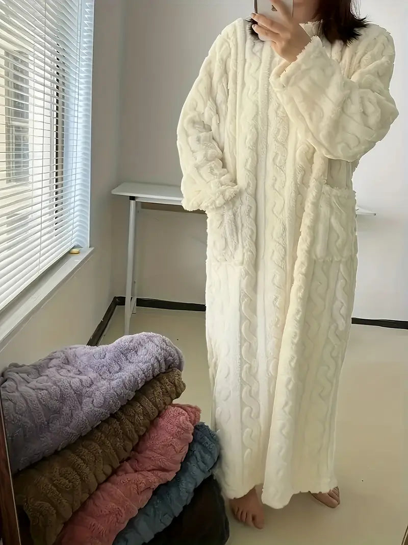 Albornoz de Invierno para Mujer en Vellón Cálido