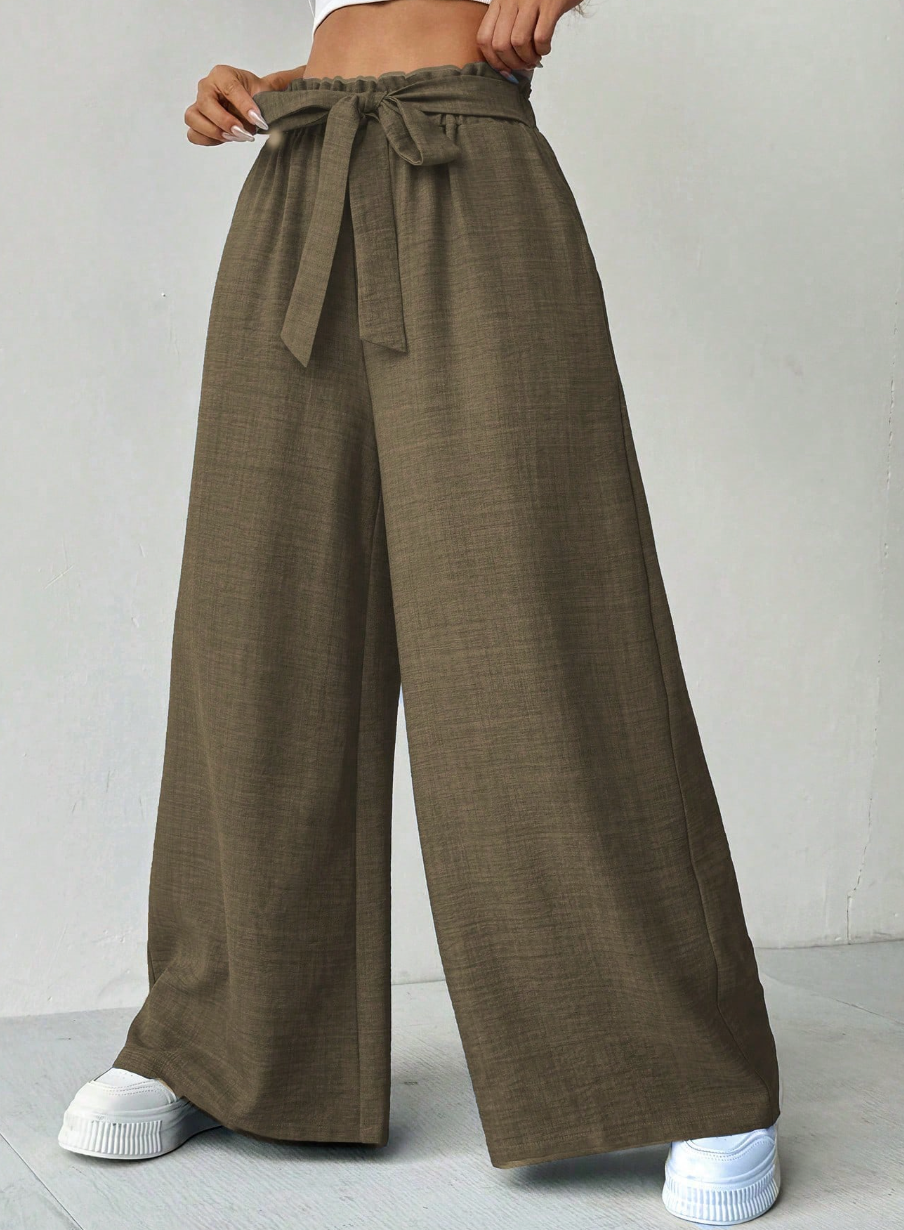 Shey - Pantalón Holgado Cintura Elástica