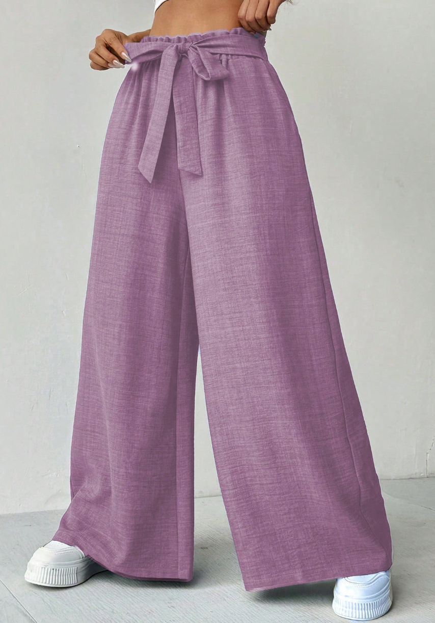 Shey - Pantalón Holgado Cintura Elástica