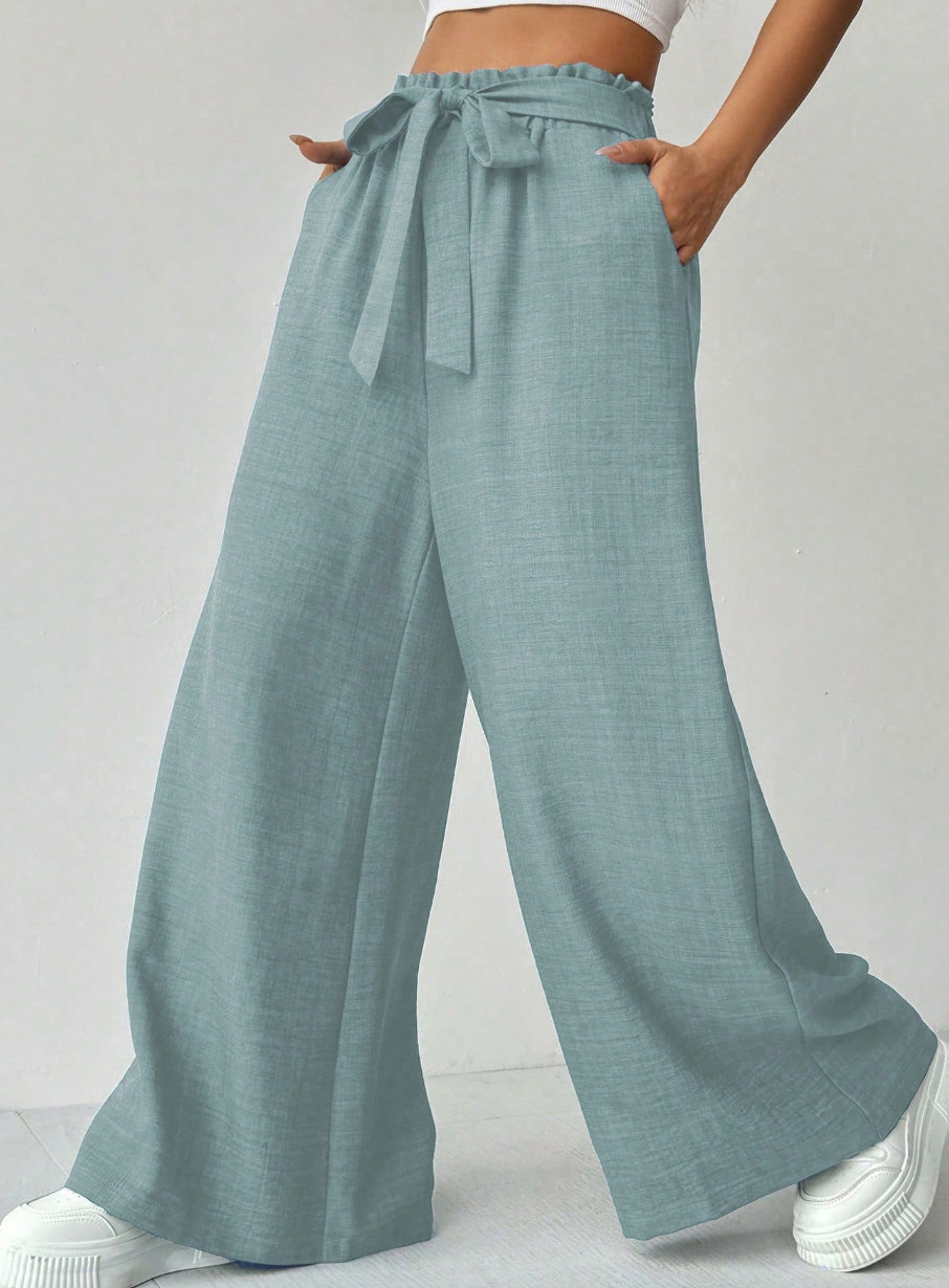 Shey - Pantalón Holgado Cintura Elástica