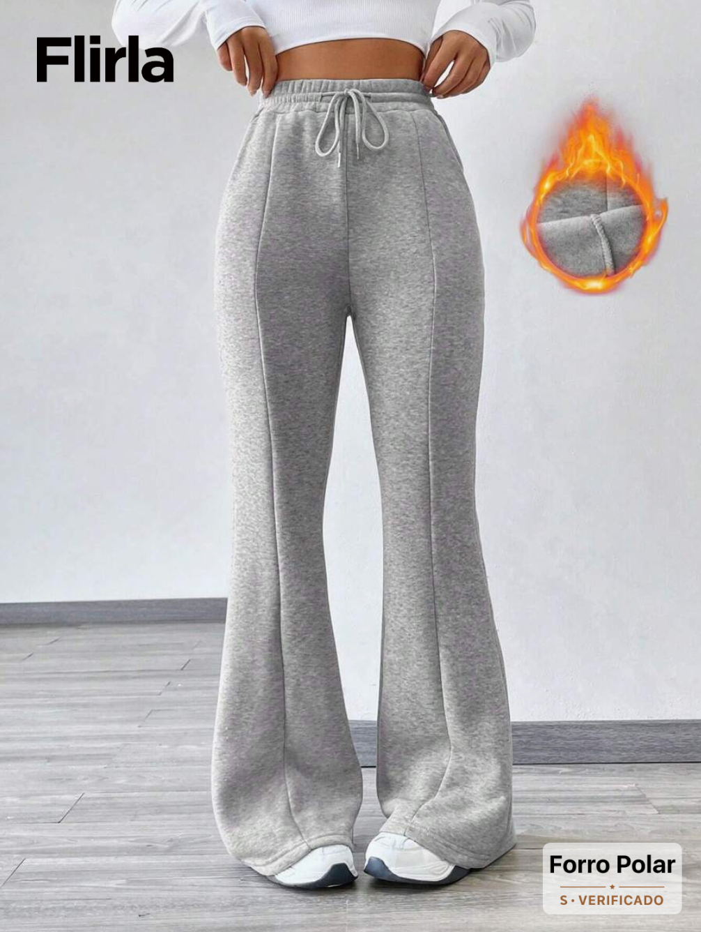 Olivia - Pantalones Térmicos Tipo Bota Campana