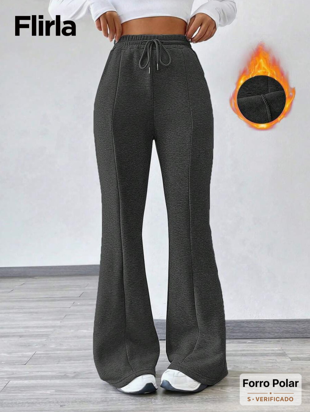 Olivia - Pantalones Térmicos Tipo Bota Campana