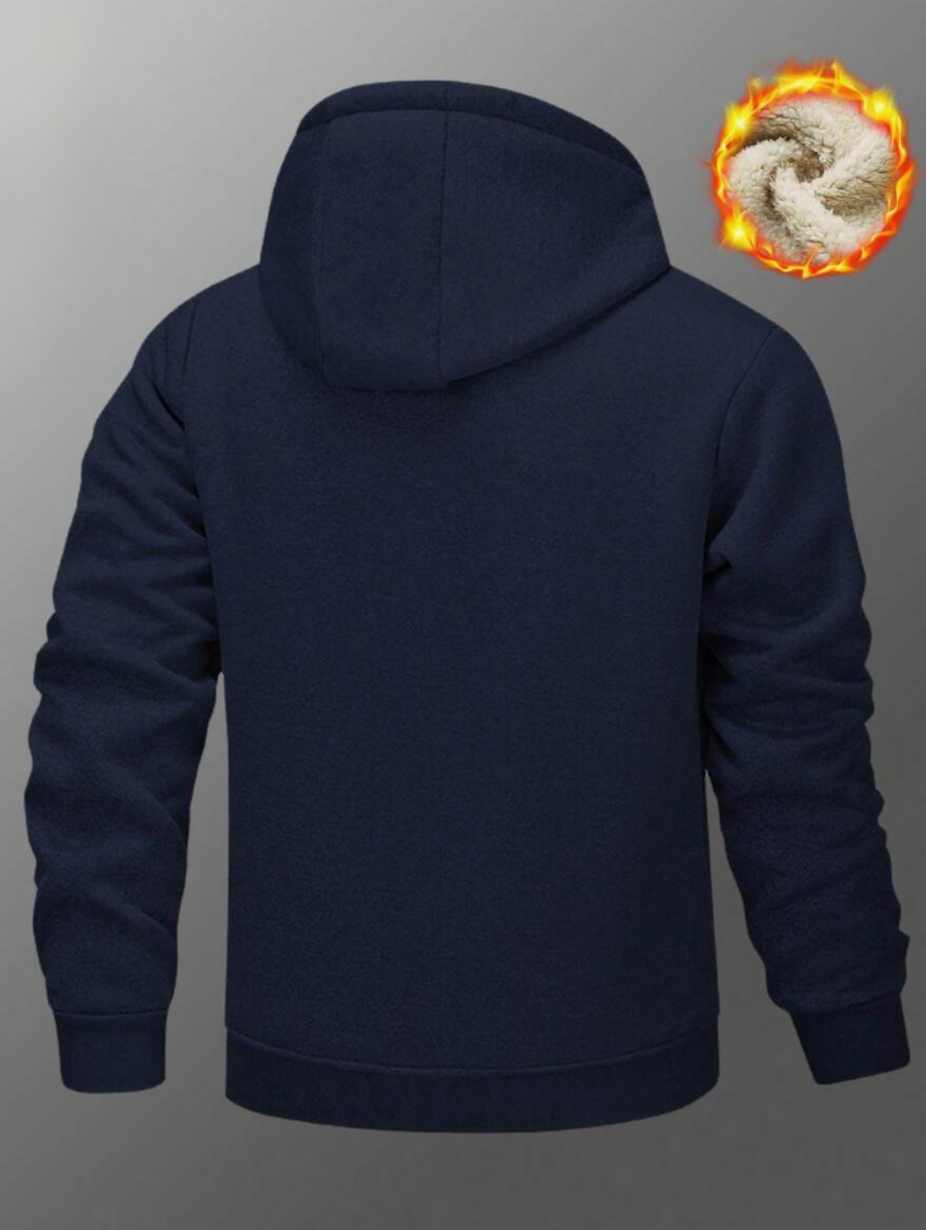 Moye - Remera de Hombre Acolchada Interior Polar