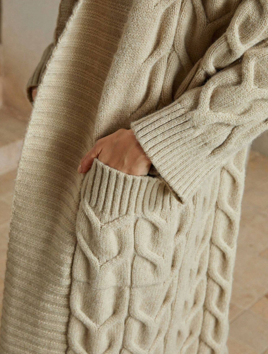 Nuda - Remera Larga de Lana con Bolsillos
