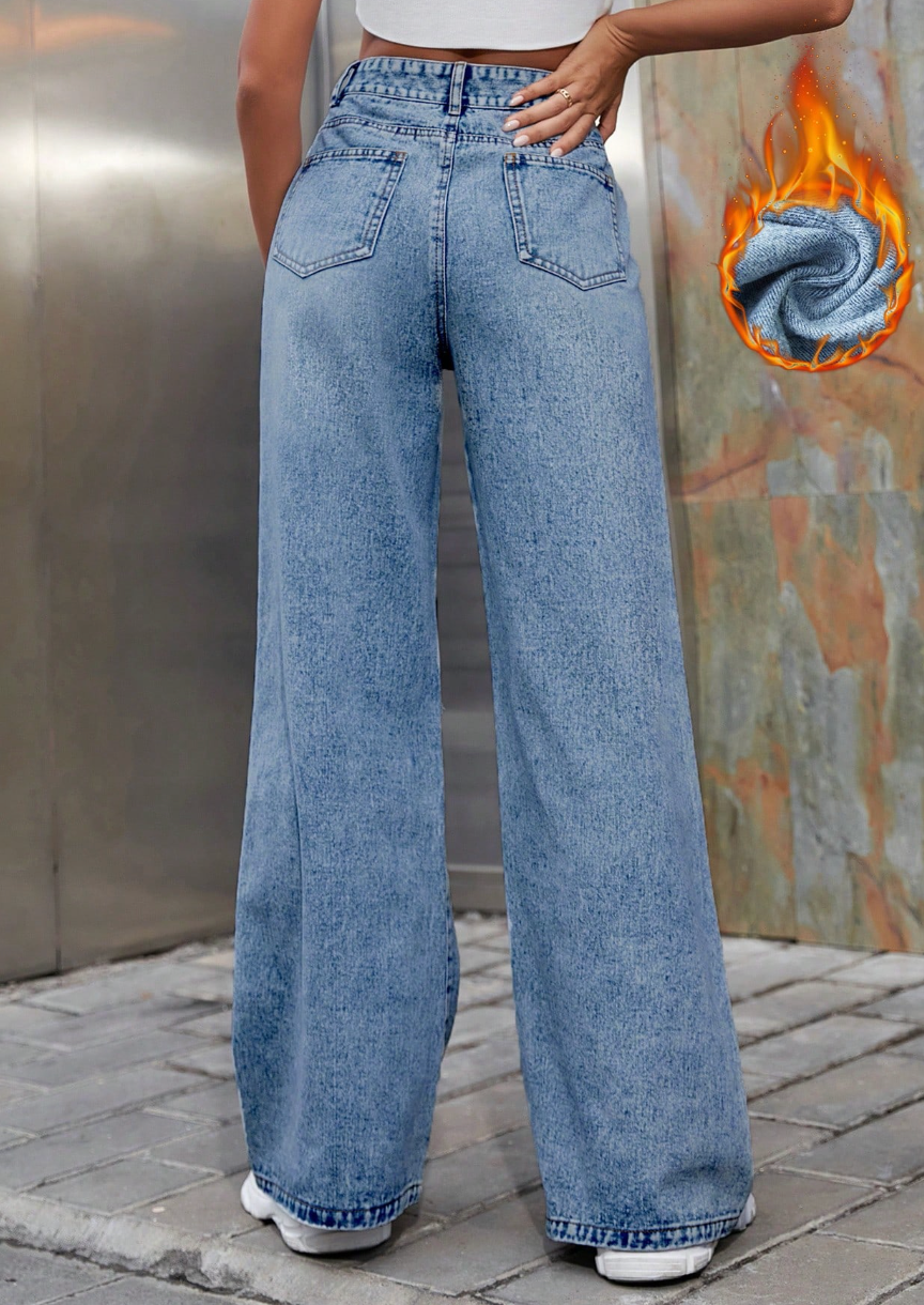 Dharma - Pantalones Térmicos Tejanos Bota Campana