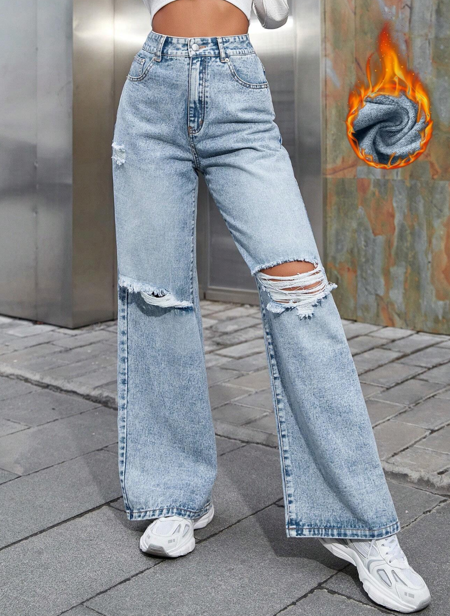 Dharma - Pantalones Térmicos Tejanos Bota Campana