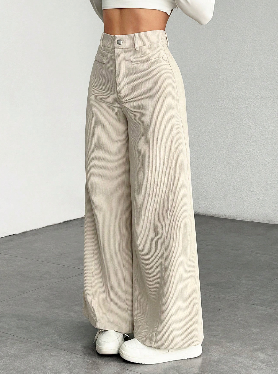 Iliana - Pantalón de Pana Bota Campana