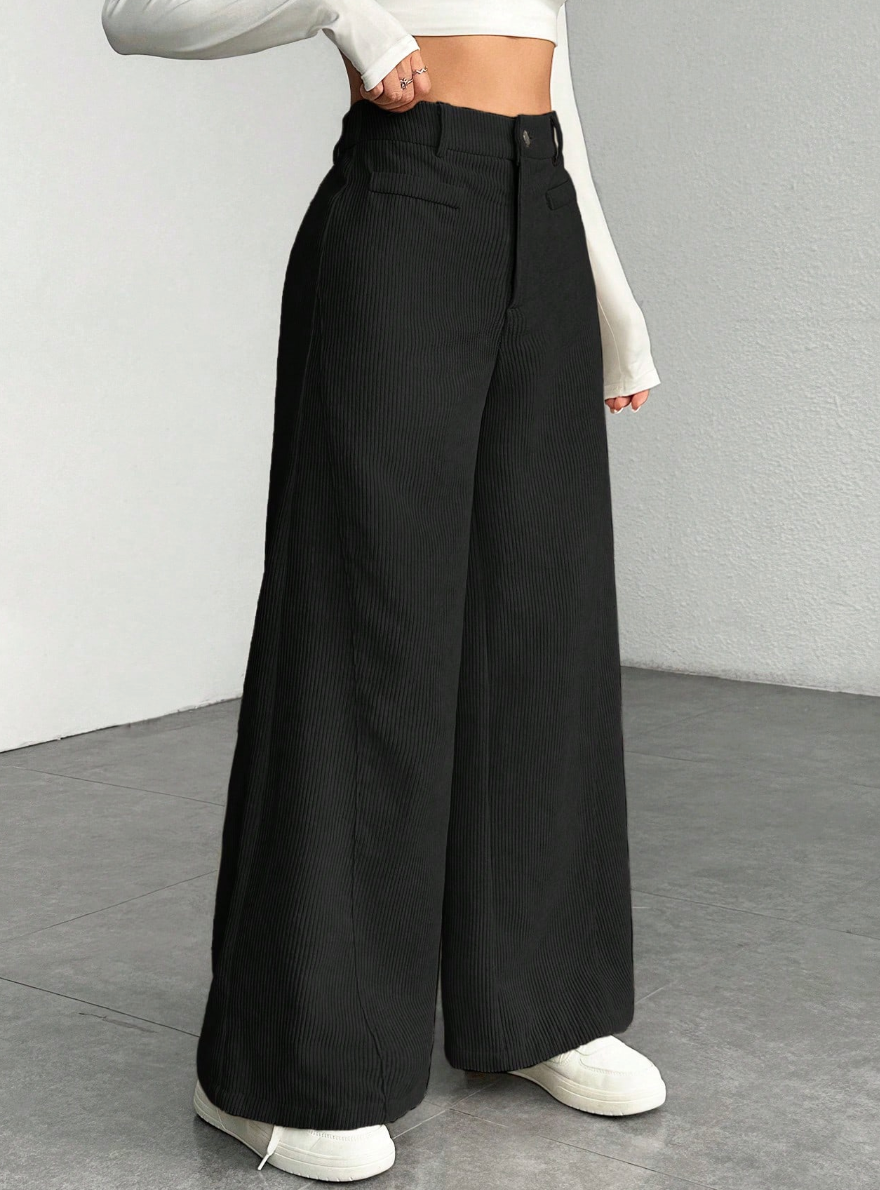 Iliana - Pantalón de Pana Bota Campana