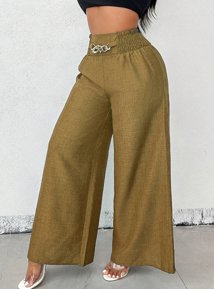 Adelini - Pantalon Elegante de Vestir con Cinturon Gratis Estilo Bota Campana