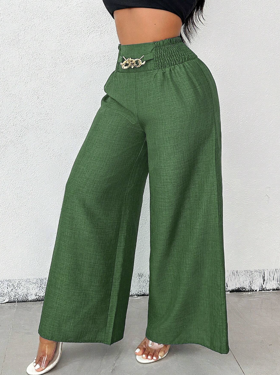 Adelini - Pantalon Elegante de Vestir con Cinturon Gratis Estilo Bota Campana