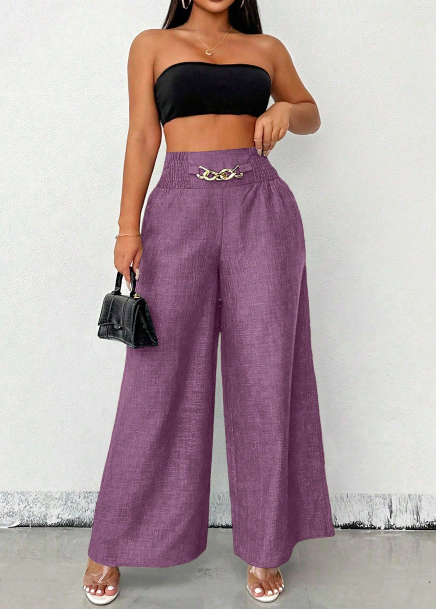 Adelini - Pantalon Elegante de Vestir con Cinturon Gratis Estilo Bota Campana