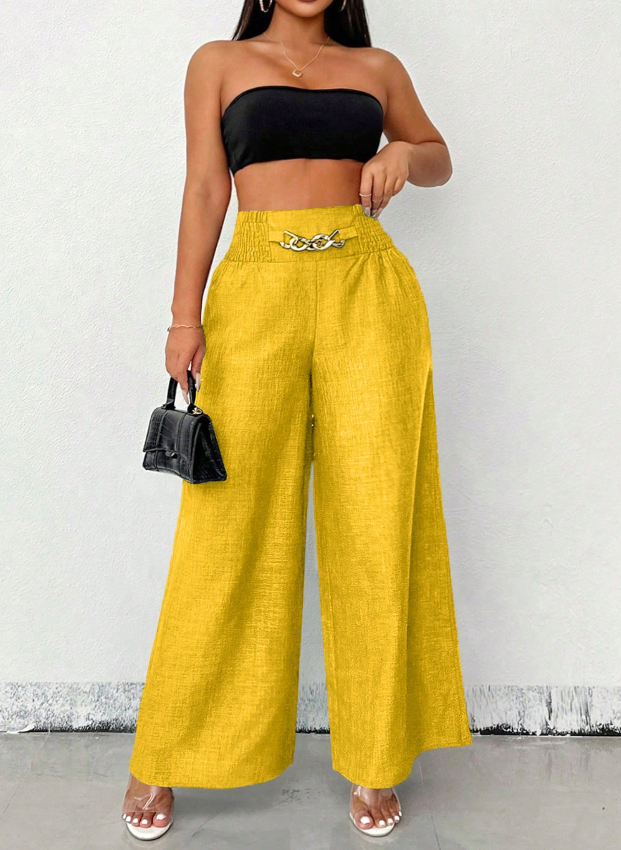 Adelini - Pantalon Elegante de Vestir con Cinturon Gratis Estilo Bota Campana