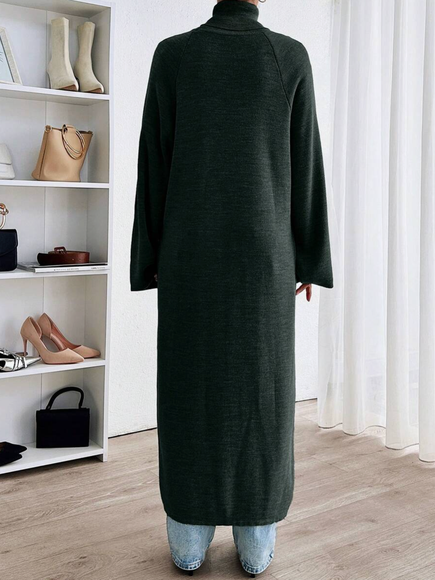 Estela - Jersey Largo Cuello Alto Minimalista