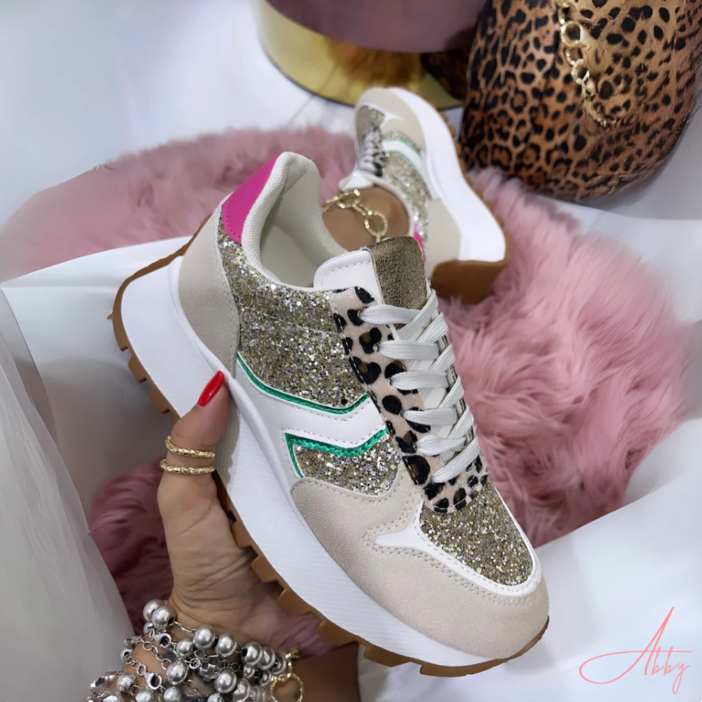 Abby - Zapatillas Ergonómicas con Detalles Glitter