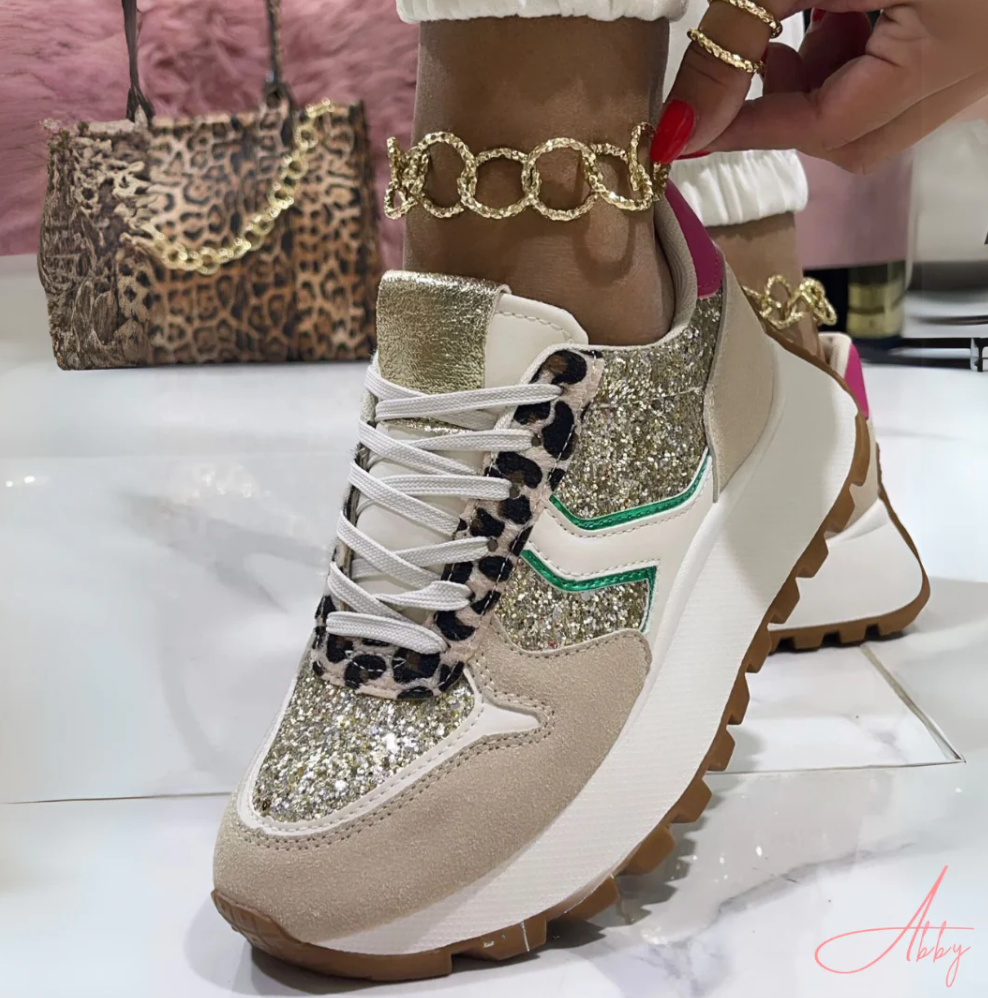 Abby - Zapatillas Ergonómicas con Detalles Glitter