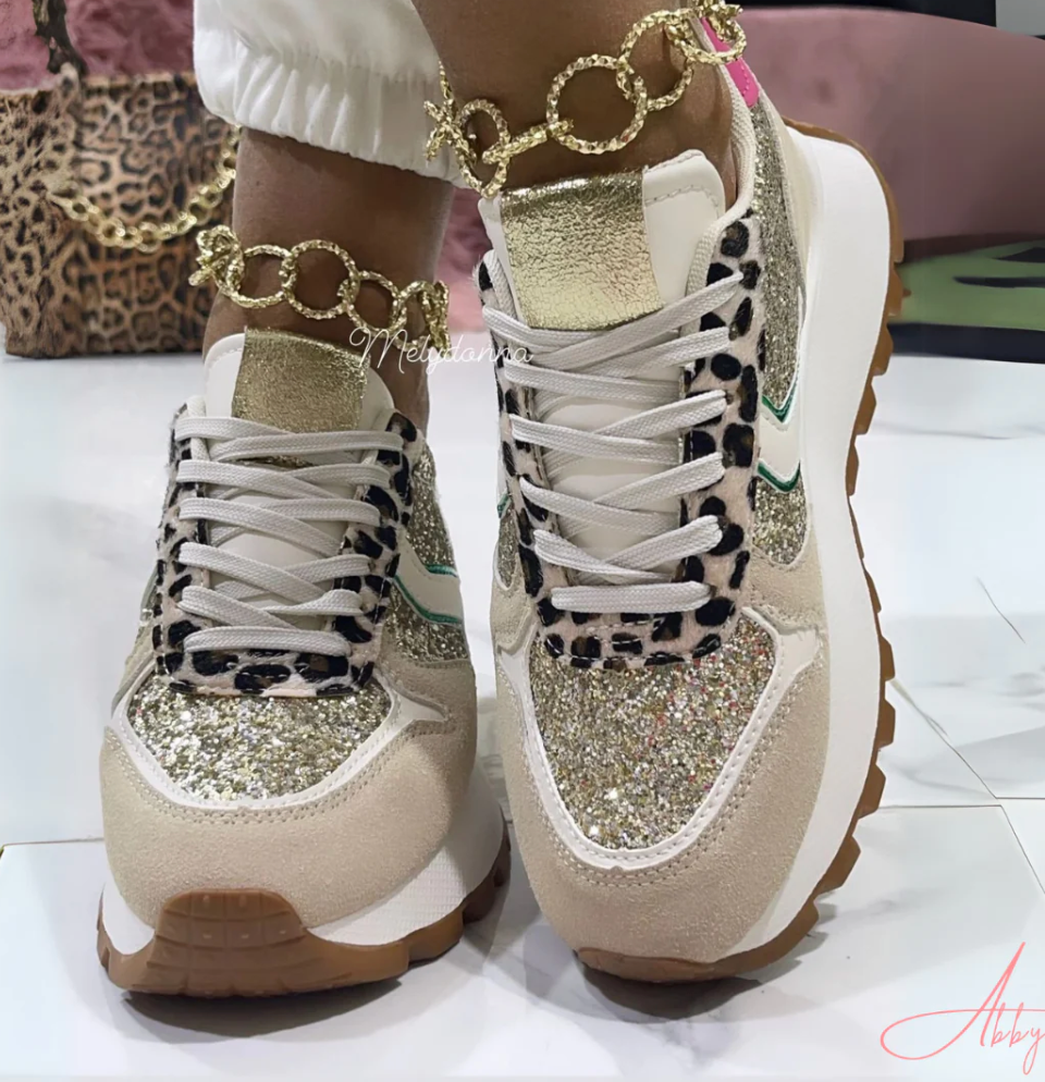 Abby - Zapatillas Ergonómicas con Detalles Glitter