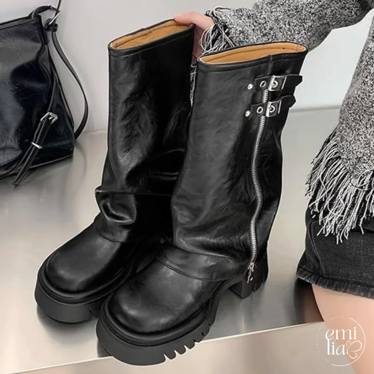Botas Emilia - Botas Altas de Cuero