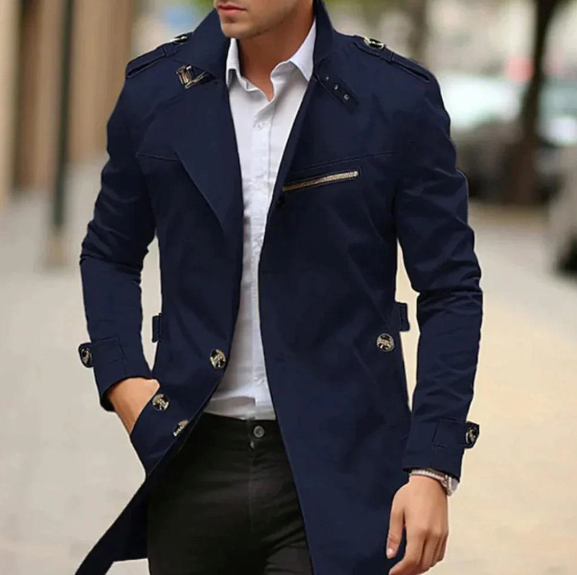 Jill - Remera Larga Elegante de Hombre