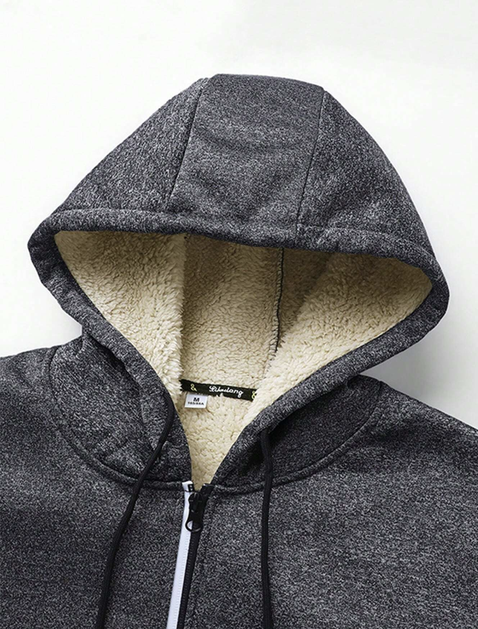 Moye - Remera de Hombre Acolchada Interior Polar