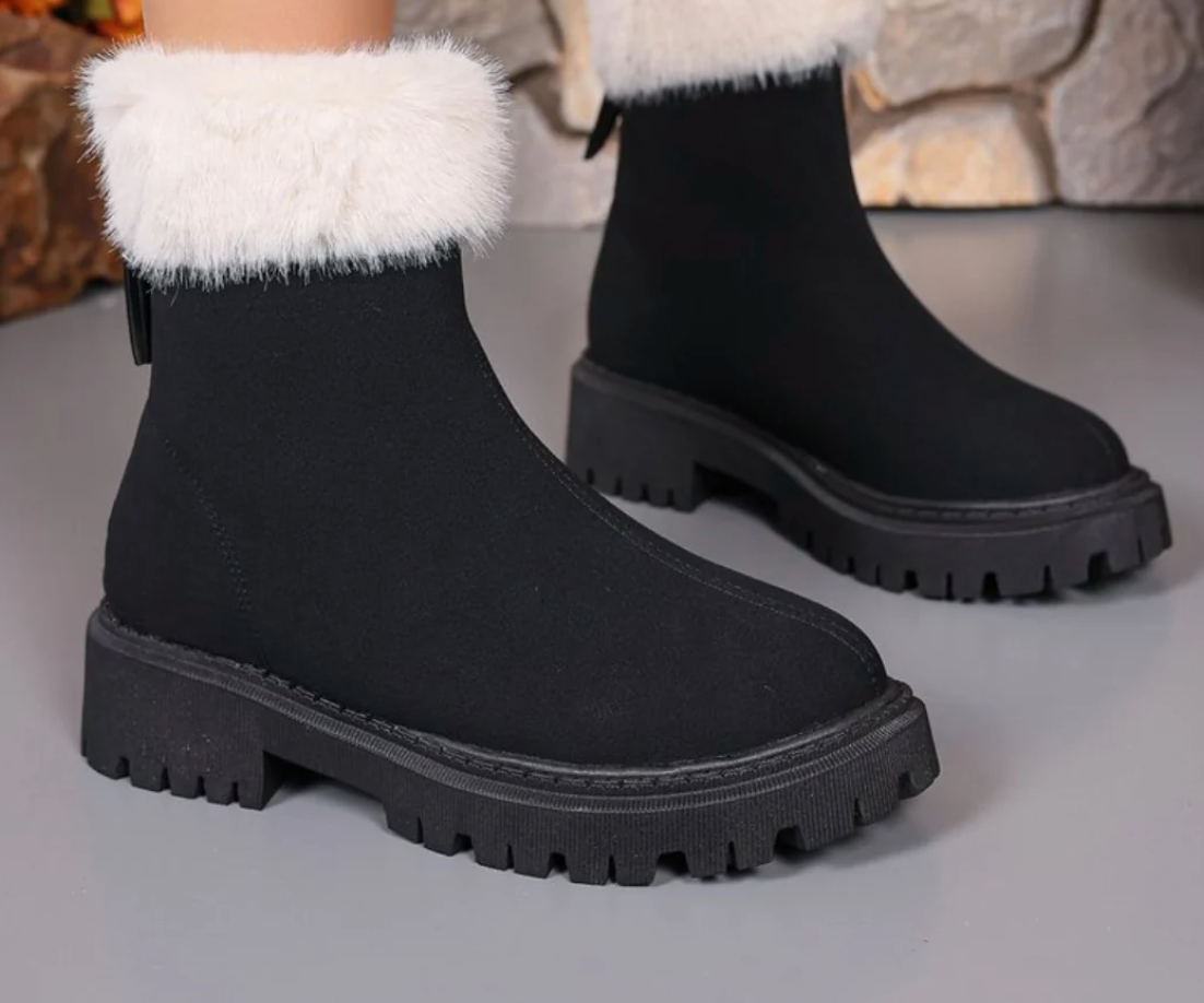 Apache - Botines de Cuero Interior Polar