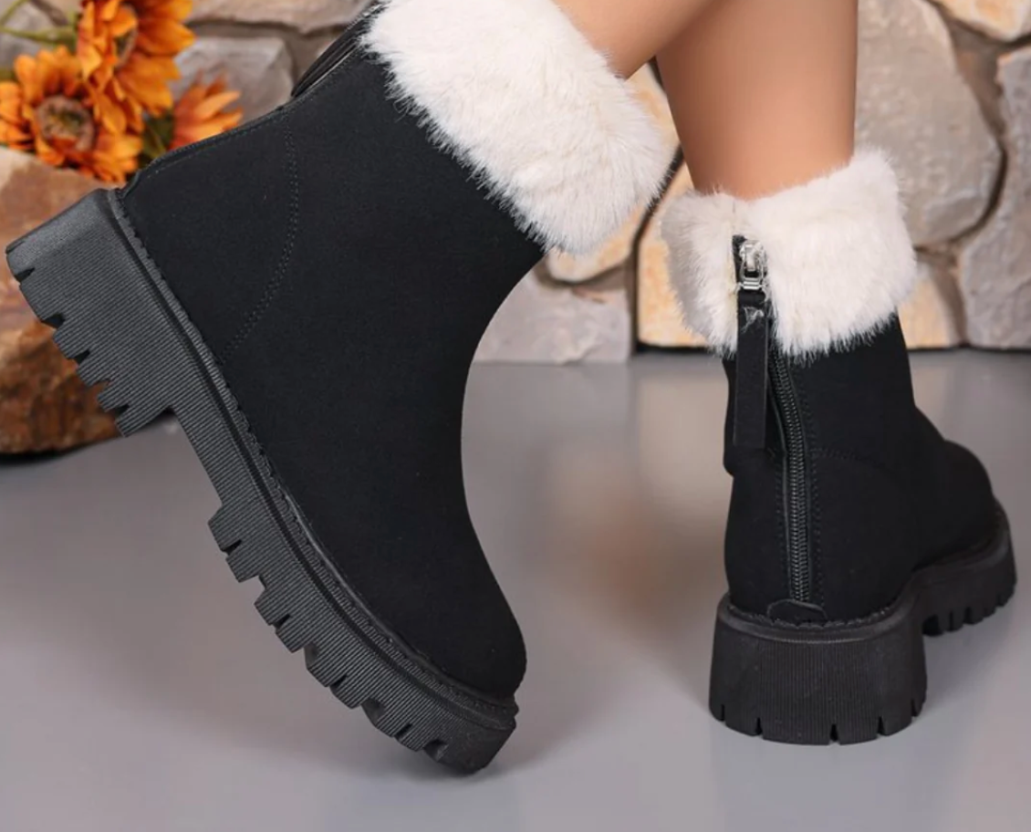 Apache - Botines de Cuero Interior Polar