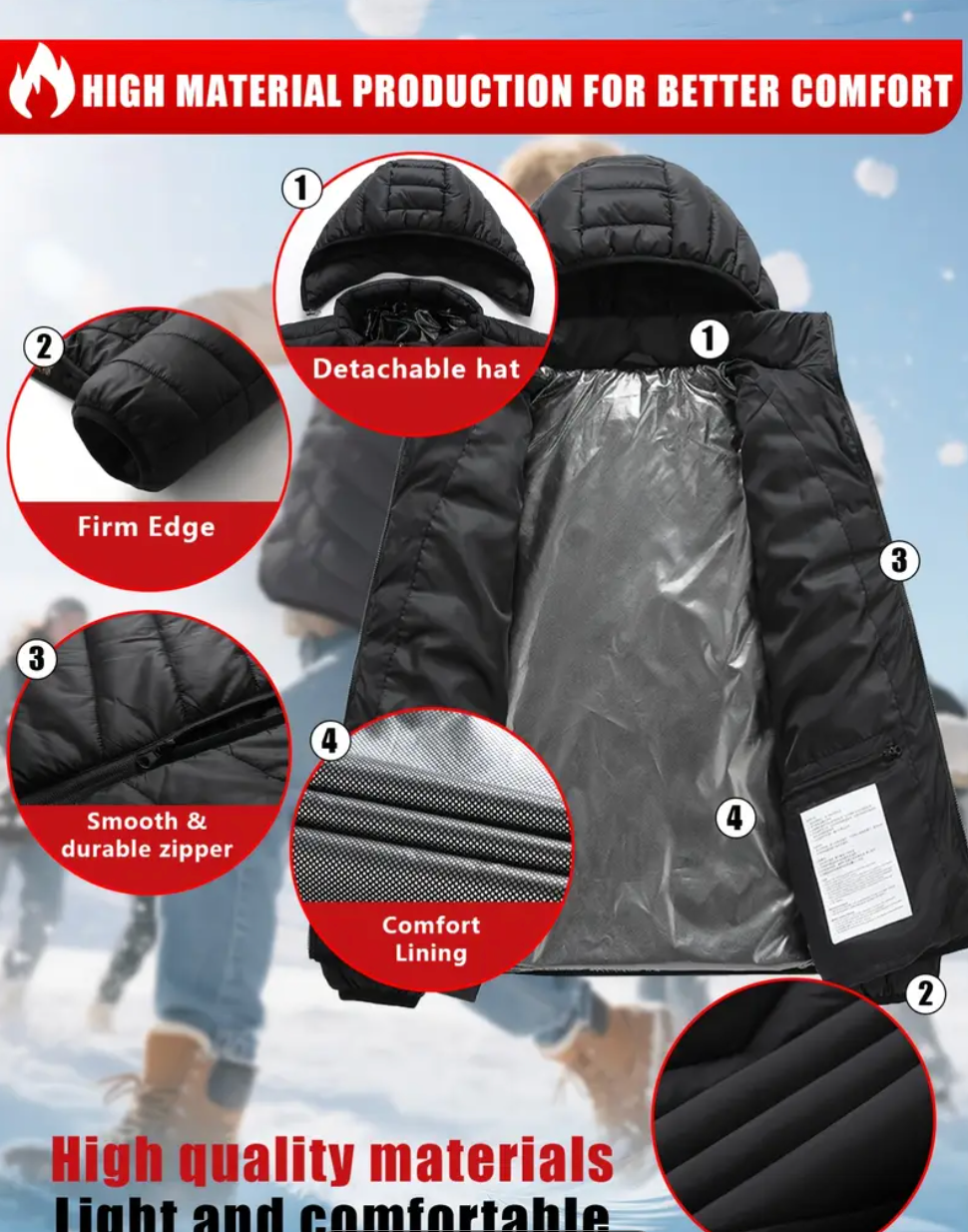 Leon - Remera Ultra con Calefactor Interior