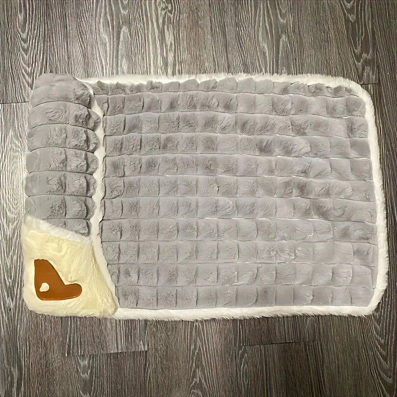 Alfombrilla Lavable para Perros de Invierno Cuatro Estaciones con Protección Espinal Suave Verde