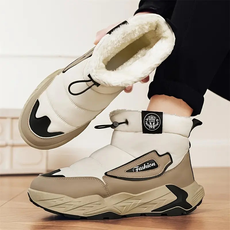 Aiden - Botas de Nieve de Caña Alta con Forro de Vellón - Cálidas, Elegantes y Cómodas
