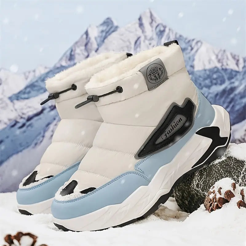 Aiden - Botas de Nieve de Caña Alta con Forro de Vellón - Cálidas, Elegantes y Cómodas