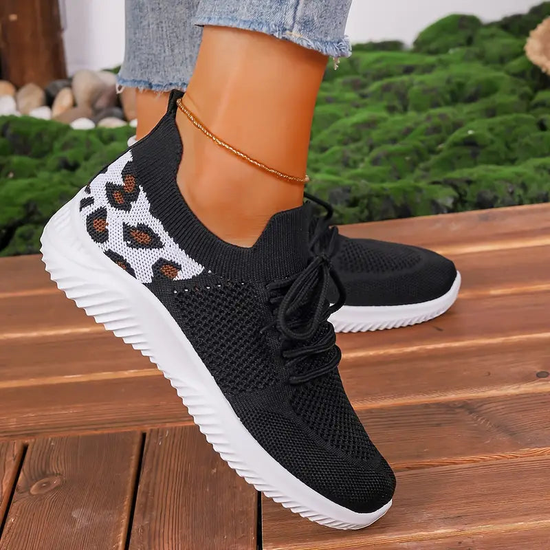 Zapatillas Deportivas de Mujer con Detalles de Animal Print